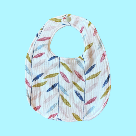 Colorful Leaves Baby Bib (3 - 6months)